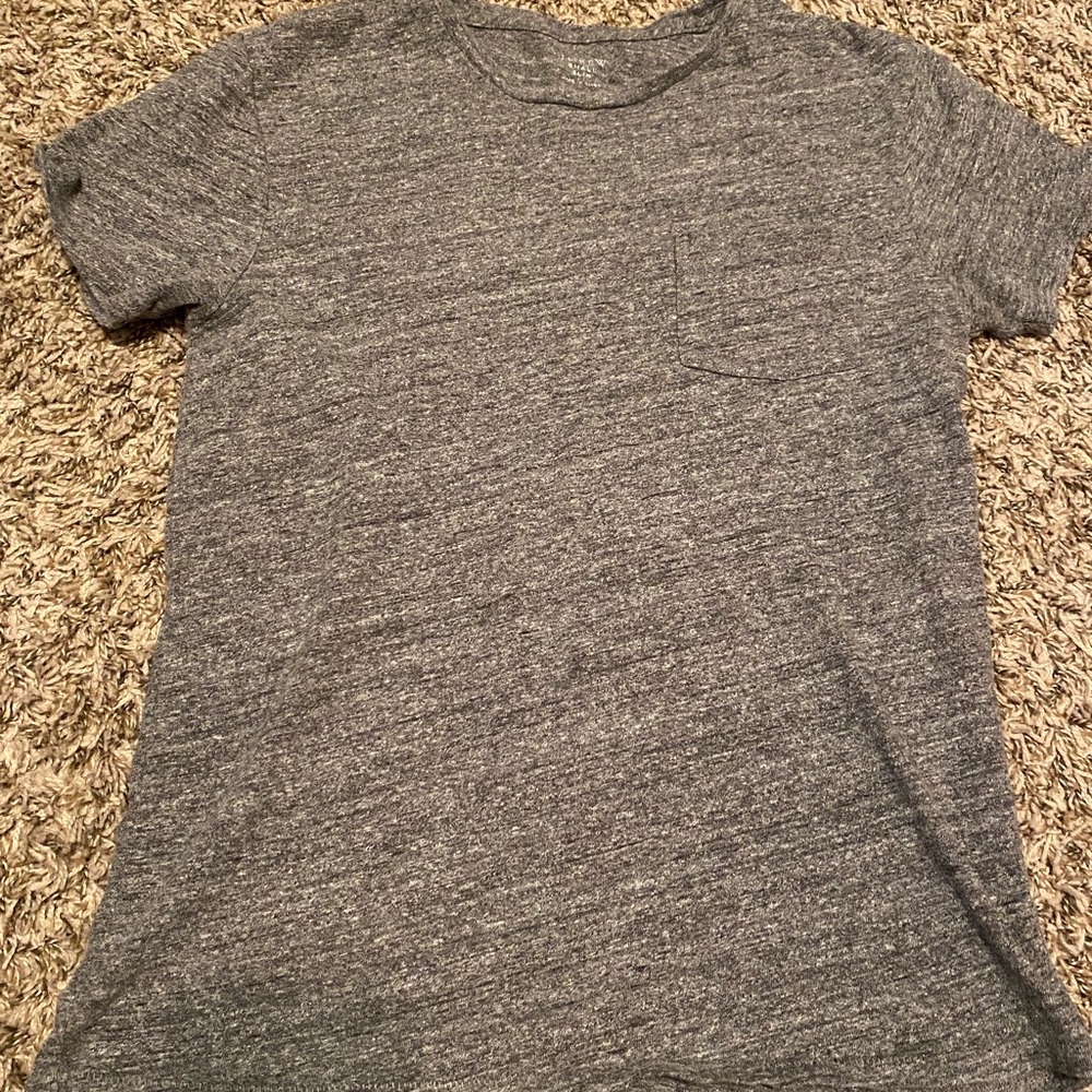 J Crew Pocket T-Shirt - Gray - (S)